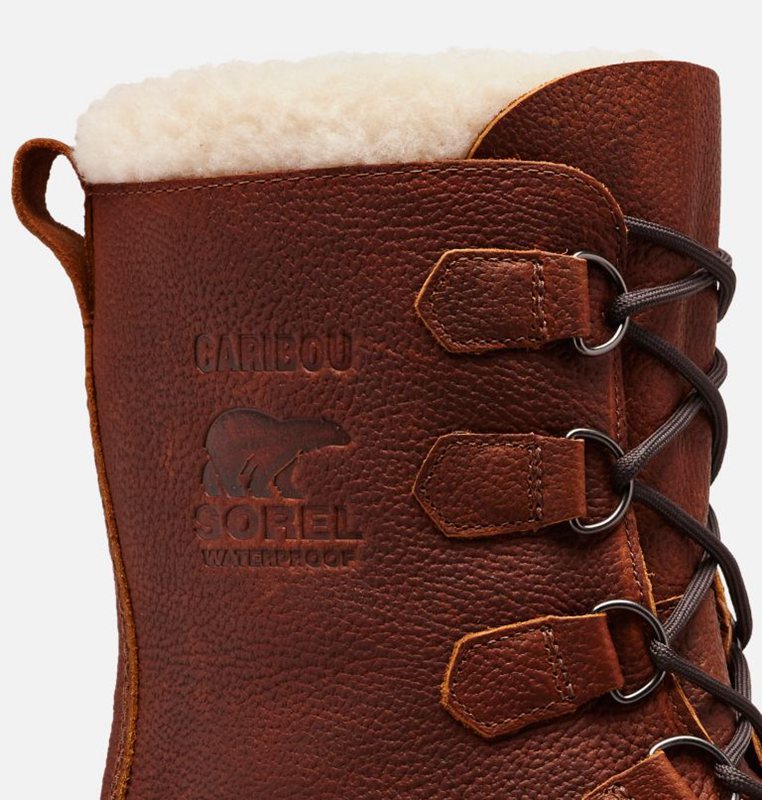 Sorel Herr Vinterkängor Mörk Brun - Caribou™ Wool - GJH-795430